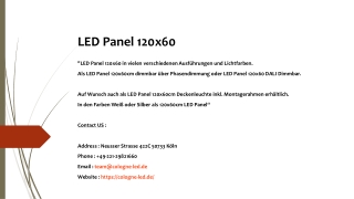 LED Panel 120x60