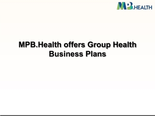 MPB.Health offers Group Health Business Plans
