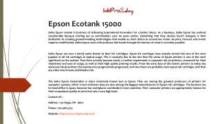 Epson Ecotank 15000