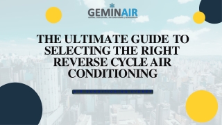 Selecting the right reverse cycle air conditioning