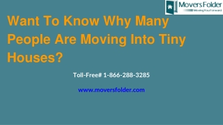 Want To Know Why Many People Are Moving Into Tiny Houses?