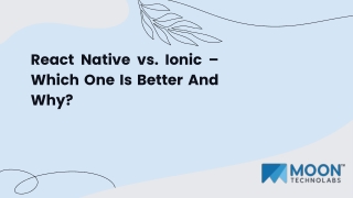 React Native vs. Ionic – Which One Is Better And Why_