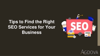 Tips to Find the Right SEO Services for Your Business