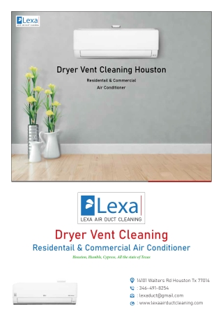 Dryer Vent Cleaning and Repair Service Houston