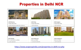 Property in Delhi NCR - ACE Group