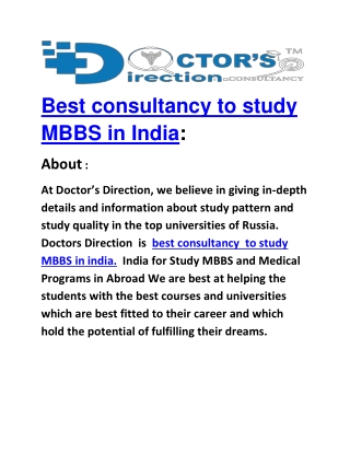 best consultancy to study MBBS in India-converted