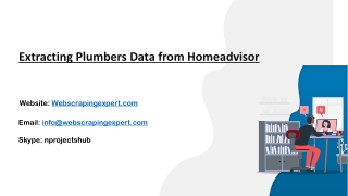 Extracting Plumbers Data from Homeadvisor