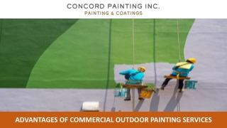 Advantages of Commercial Outdoor Painting Services