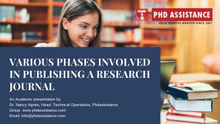 Various Phases Involved in Publishing a Research Journal - Phdassistance