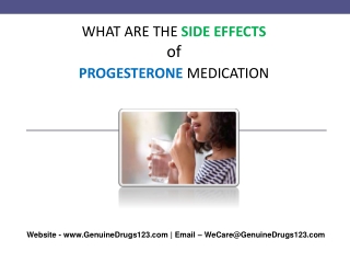 What are the Side effects of Progesterone tablets