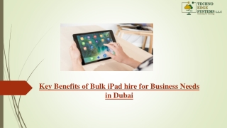 Key Benefits of Bulk iPad hire for Business Needs in Dubai