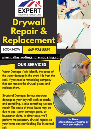 Drywall Repair & Replacement | Expert Roofing & Remodeling