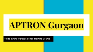 Data Science Training Course in Gurgaon