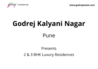 Godrej Kalyani Nagar Pune E-Brochure