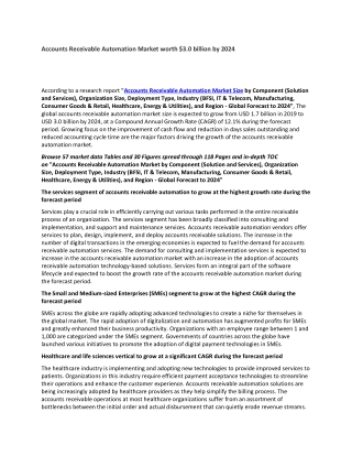 Accounts Receivable Automation Market worth $3.0 billion by 2024