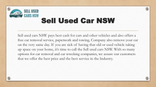 Cash For Cars in Blacktown