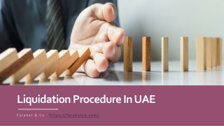 Liquidation Procedure In UAE - Liquidation Of Company
