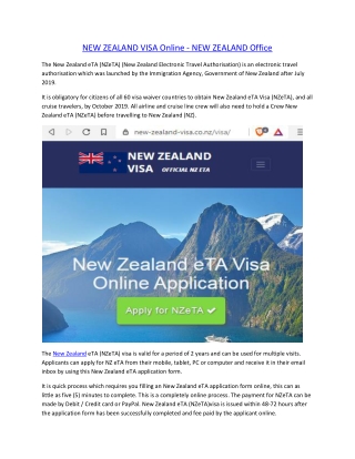 NEW ZEALAND VISA Online-converted