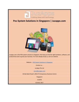 Pos System Solutions in Singapore | Juzapps.com