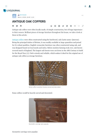 ANTIQUE OAK COFFERS