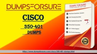 New Questions of Cisco 350-401 Dumps PDF – Dumpsforsure
