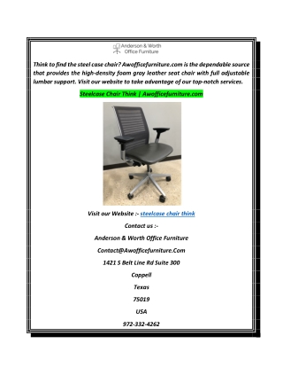 Steelcase Chair Think  Awofficefurniture.com