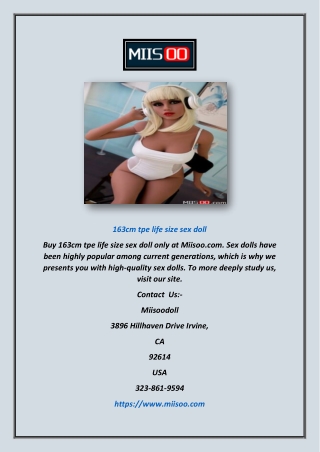163cm tpe life size sex doll | miisoo.com