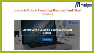 Launch Online Coaching Business And Start Scaling