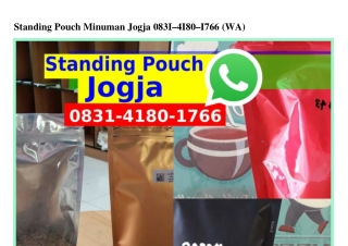 Standing Pouch Minuman Jogja ౦8Зl•4l8౦•lᜪᏮᏮ[WA]
