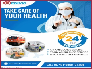 Utilize Top-Class Medical Support Air Ambulance in Delhi by Medivic