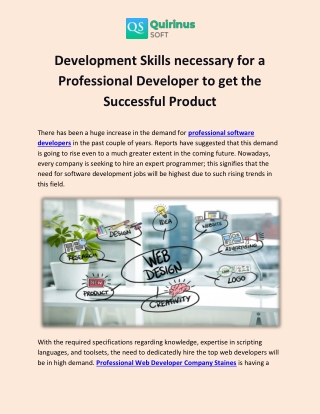 Development Skills necessary for a Professional Developer to get the Successful Product