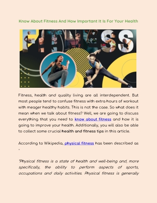 Things Every Fitness Beginner Needs to Know