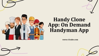 Handy Clone App: On-Demand Handyman App