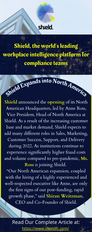 Expands into North America | Shield