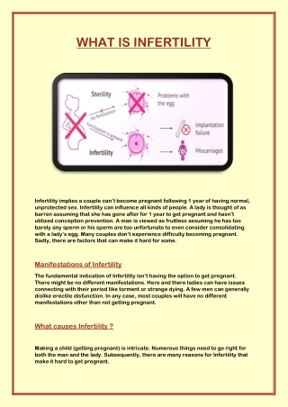 What is Infertility