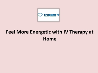 IV Therapy at Home in Dubai