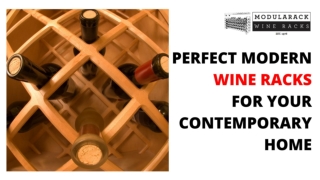 Perfect Modern Wine Racks for Your Contemporary Home - Modular Wine Racks
