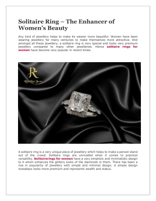 Solitaire Ring