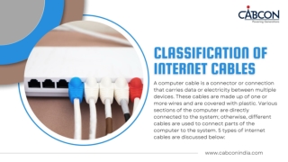 Classification Of Internet Cables