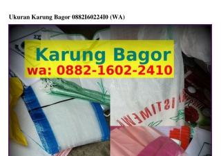 Ukuran Karung Bagor O882–l6O2–2ㄐlO[WA]