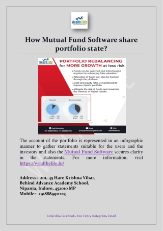 How Mutual Fund Software share portfolio state