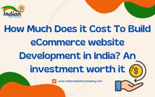 How Much Does it Cost To Build eCommerce website Design in India?