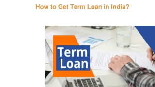 Apply for Term Loan in India with Bajaj Finserv