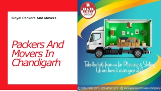 Get The Affordable Packers And Movers In Chandigarh