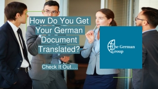 How Do You Get Your German Document Translated?