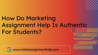 Marketing Assignment Help in India by Experts