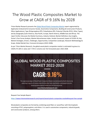 Wood Plastic Composites Market_PR