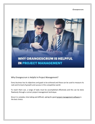 Why Orangescrum is Helpful in Project Management 2