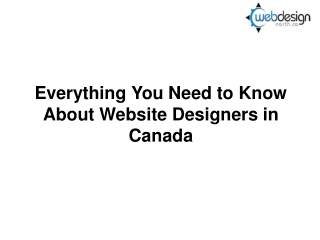 Everything You Need to Know About Website Designers in Canada