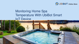 Monitor Your Home Spa Temperature - UbiBot Online Store